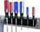 Wall Control Pegboard Screwdriver Holder Bracket Slotted Metal Pegboard Accessory Pegboard and Slotted Tool Board  Black