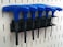 Wall Control Pegboard Screwdriver Holder Bracket Slotted Metal Pegboard Accessory Pegboard and Slotted Tool Board  Black