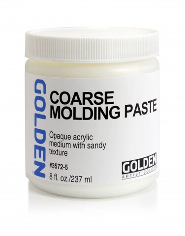 Golden Artist Colors  Coarse Molding Paste  8 oz Jar