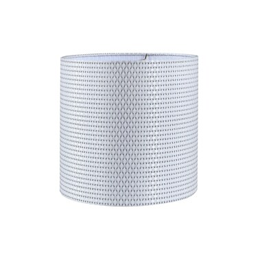 Aspen Creative 31616 Transitional Drum Shape Spider Construction Lamp Shade in White  Gray 12 x 12 x 12