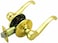 Design House 783035 Scroll 2Way Adjustable Passage Door Lever Polished Brass