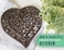 Cast Iron Heart Trivet  Decorative Cast Iron Trivet for Kitchen Countertop Or Dining Table  Vintage Design  675X65  with Rubber PegsFeet  Recycled Metal  Rustic Brown Color