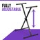 OnStage KS7190 Classic SingleX Keyboard Stand  Black