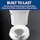 BEMIS 175 000 Commercial Open Front Toilet Seat with Cover ELONGATED Plastic White