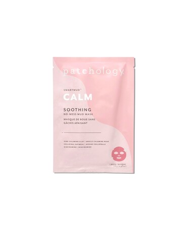 Patchology Calm SmartMud Clay Mask For Face  No Mess Soothing Mud Mask wCalamine Colloidal Oatmeal  Niacinamide  Reduces Redness  Moisturizes Skin  Face Mask Skin Care for Women 1 Count