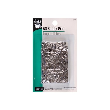 Dritz 7215 Safety Pins Curved Size 1 50Count