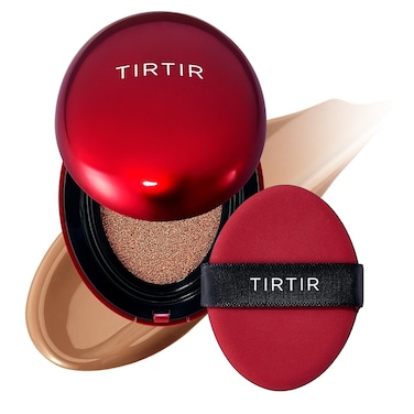 TIRTIR Mask Fit Red Cushion Foundation  Full coverage Weighless Skin fit Satin Glow Finish Korean cushion foundation 40N Cinnamon 063 Fl Oz Pack of 1