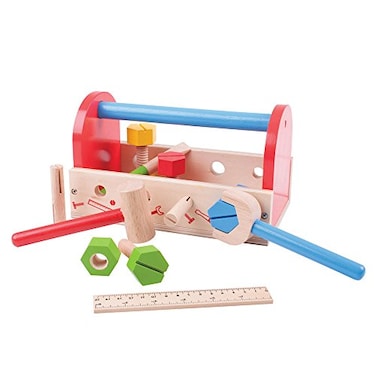 Bigjigs Toys My Wooden Tool Box with Tools