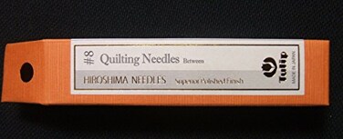 Tulip 6 Pack Size 8 Quilting Between Needle Hiroshima Needles Superior Polished Finish