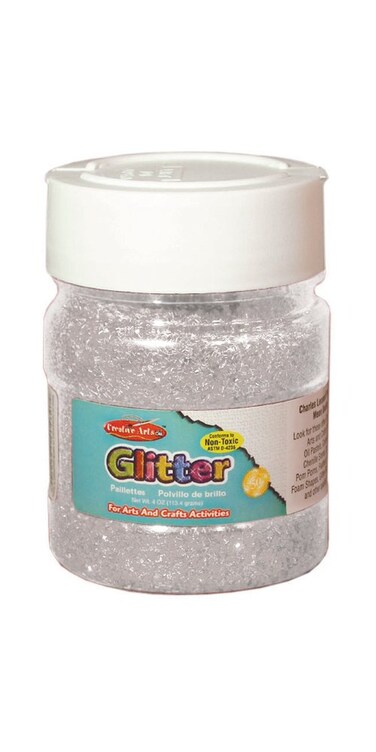 Creative Arts by Charles Leonard Glitter 4 Ounce Bottle Silver 41445