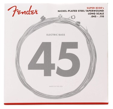 Fender 8250 Bass Strings Nickel Plated Steel Taperwound Long Scale 8250M 045110