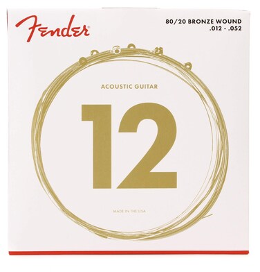 Fender 8020 Bronze Acousitc Guitar Strings Ball End 70L 012052