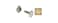 Tandy Leather Double Cap Rivets Medium Brass Plate 100pk 137311