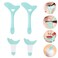 CTTHNBD 4pcs Silicone Eyeliner Stencils Winged Eyeliner Tool Eyeliner Helper Makeup Tool Reusable Eyeliner Aid Tool Mascara Shield Applicator Guide for Eye Eyelashes Eyeshadow Lipstick Blue