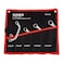 Sunex Tools 9935 SAE Half Moon Wrench Set 516x38  1316x78 Fully Polished 5Piece Includes RollCase