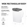 LocknLock Aqua Fridge Door Water Jug with Handle BPA Free Plastic Pitcher with Flip Top Lid Perfect for Making Teas and Juices 3 Quarts Gray