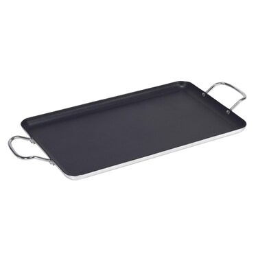 Imusa Double Burner Griddle NonStick 20Inch Black
