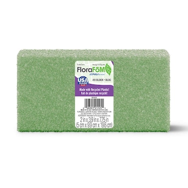 FloraCraft FloraFM Block 2 Inch x 39 Inch x 775 Inch Green