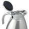 Isosteel 06 Litre 18 8 Stainless Steel Tableline DoubleWalled Straight Shape Vacuum Pot with Flap Lid Silver