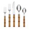 Bamboo Plastic 20 Piece Flatware Set