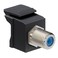 Leviton 41084FEF QuickPort FType Adapter NickelPlated Black