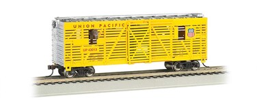 Bachmann 40 Animated Stock Car  UNION PACIFIC with HORSES  HO Scale