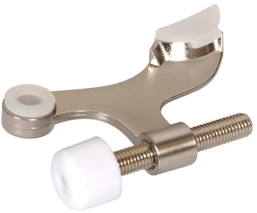 Hardware Essentials 852355 Hinge Pin Door Stops Solid and Hollow Doors Satin Nickel 1 Count Pack of 1
