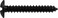 The Hillman Group 230373 HeatTreated OneWay Lag Screw 516 x 4 Black