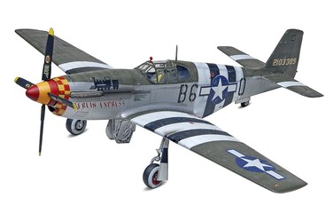 Revell Level 4 Model Kit North American P51B Mustang Fighter Aircraft 132 Scale Model