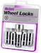 McGard 24510 Cone Seat Wheel Locks M14 x 15 Thread Size Chrome 5 Locks  1 Key