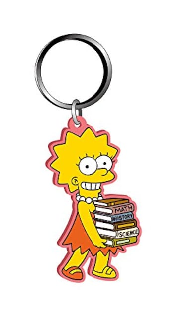 Fox Lisa Simpson Soft Touch PVC KeyringMulticolored1