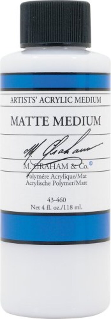 M Graham  Co 43460 M Graham 4Ounce Acrylic Medium Matte