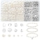 1000Pcs Pearl Beads for Bracelets Making Pearl Beads for Jewelry Making for Adults Silver Bracelet Beads DIY Kit Silver Spacer Beads for Bracelets Women Friendship Bracelet Making Kit Silvery