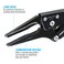 Channellock 10310 10 Combination Long Nose Locking Pliers Epoxy Resin Coating Forged Steel Long Nose for Maximum Clearance in Confined Work Environments