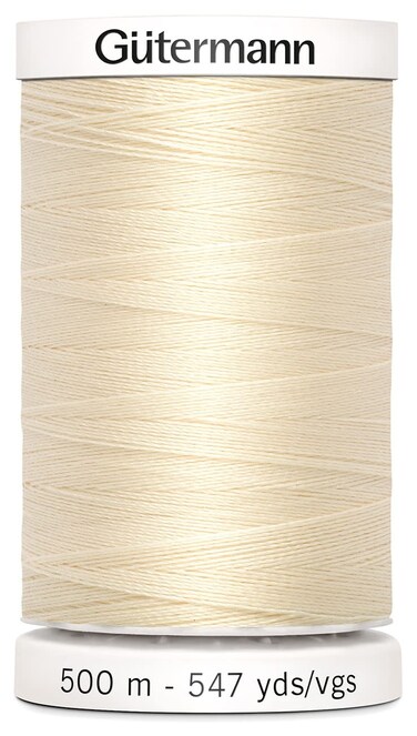Gutermann SewAll Thread 501800 547 Yards Ivory