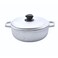 IMUSA 26 Quart Traditional Natural Made in Colombia Caldero with Lid for Cooking and Serving Silver