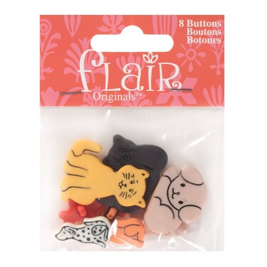 Blumenthal Lansing Favorite Findings Buttons Freinds 8Pkg Furry Friends