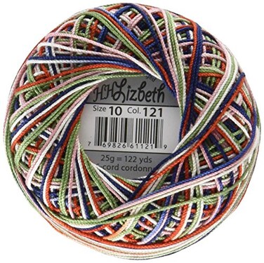 Handy Hands Lizbeth Egyptian Cotton Crochet Thread Tatting Thread and Knitting Thread Lace Size 10 25 Grams 122 Yards  HH10121 Marble