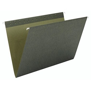 Smead Hanging File Folder No Tabs Letter Size Standard Green 25 per Box 64010