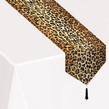 Beistle Printed Leopard Print Table Runner
