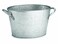 TableCraft Galvanized Collection Oval Beverage Tub 15 x 86 x 74Inch