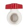 Eastman 2 Inch Slip Schedule 40 PVC Quarter Turn Ball Valve Brass Plumbing Fitting 20121 White