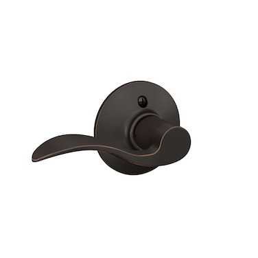 Schlage F170 ACC 716 LH Left Handed Accent Door Lever One Sided NonTurning Dummy Door Handle Aged Bronze