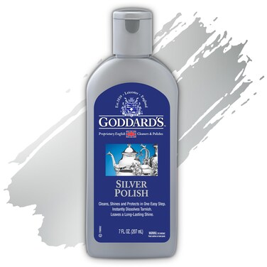 Goddards Silver Polish Sterling Silver Cleaner for Dinnerware Silverware Instant Sterling Silver Jewelry Cleaner to Shine Protect  Clean AllinOne Tarnish Remover Solution for Silver 7 oz