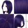 MapofBeauty 40 100cm Anime Costume Long Straight Cosplay Wig Party Wig Dark Purple