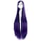 MapofBeauty 40 100cm Anime Costume Long Straight Cosplay Wig Party Wig Dark Purple