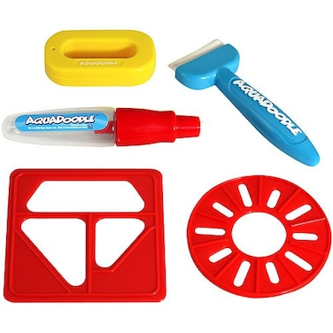 AquaDoodle Brush pen and stencils with bonus spillproof cup