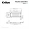Kraus CS4 Stainless Steel Colander