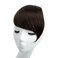 SARLA Side Bangs Dark Brown Clip in Synthetic Hair Pieces Straight Fake Bangs Extensions for Women