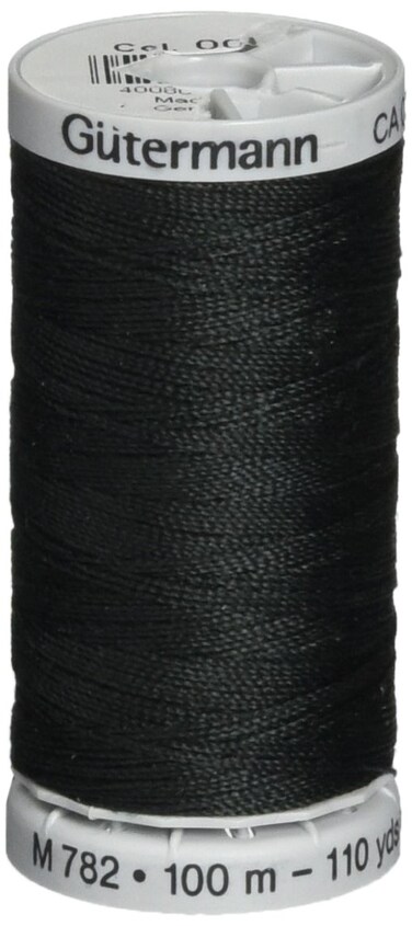 Gutermann 27090038 Extra Strong Thread 110 YardsBlack